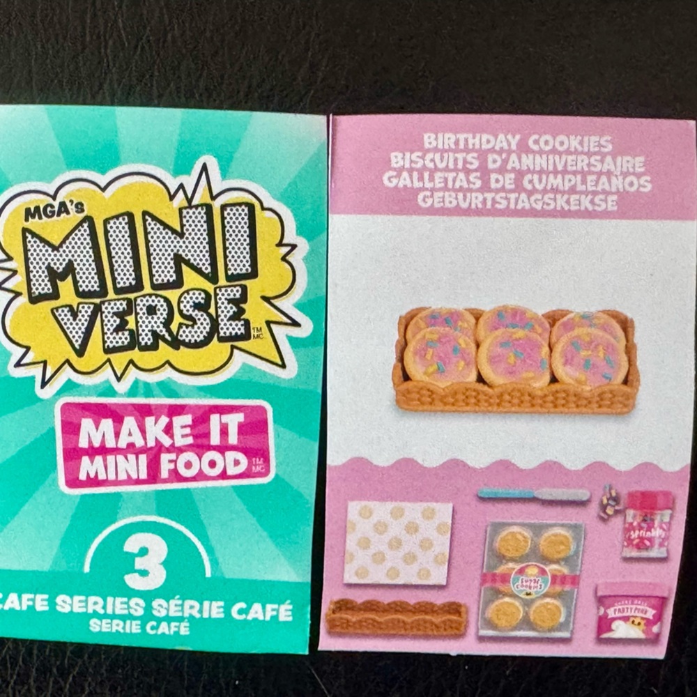 Birthday cookies, Café series 3, 
Miniverse make it mini food